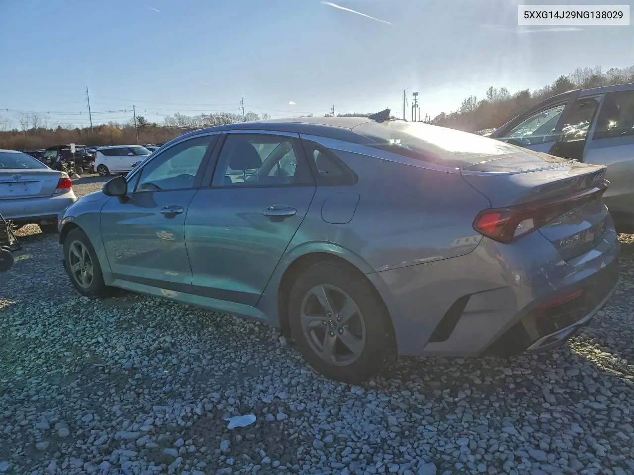5XXG14J29NG138029 2022 Kia K5 Lxs