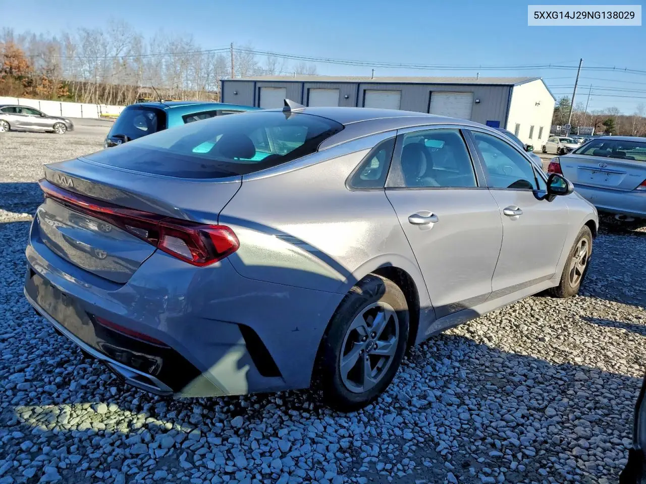 5XXG14J29NG138029 2022 Kia K5 Lxs