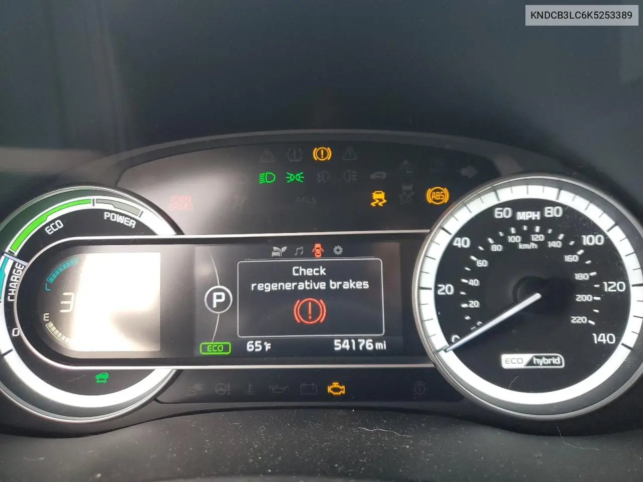 KNDCB3LC6K5253389 2019 Kia Niro Fe