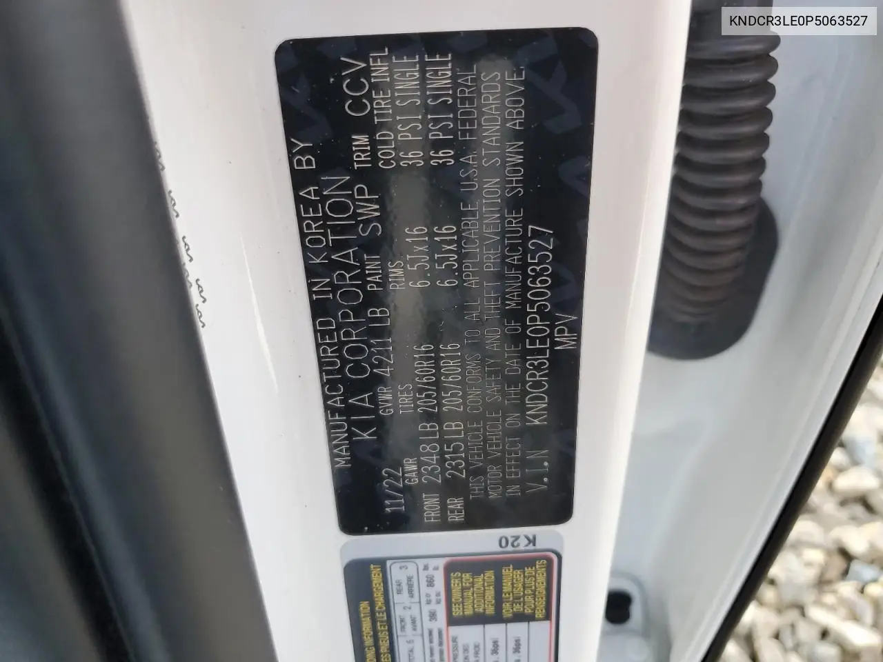 KNDCR3LE0P5063527 2023 Kia Niro Ex