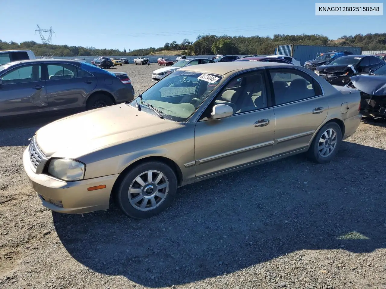 KNAGD128825158648 2002 Kia Optima Magentis
