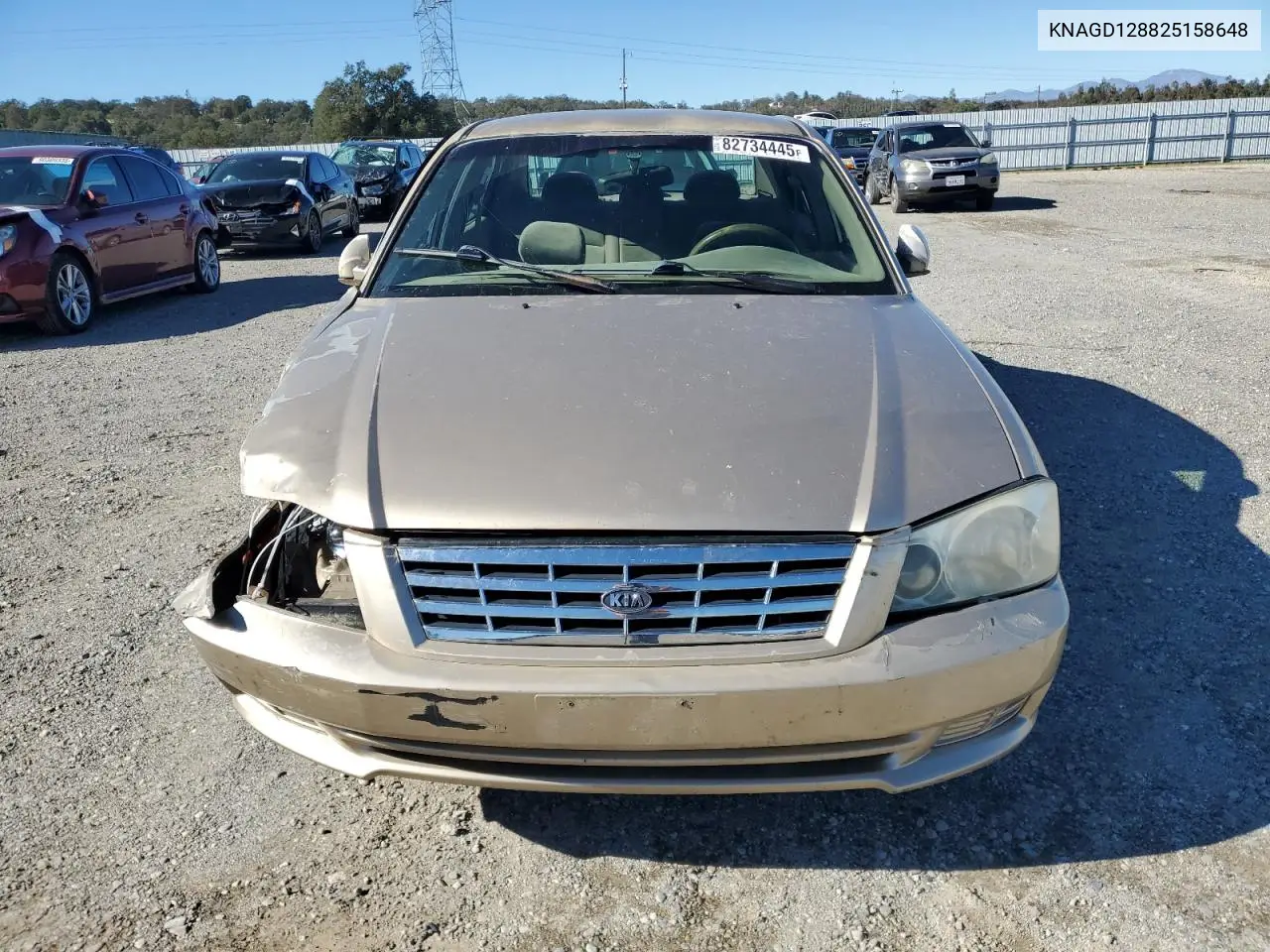 KNAGD128825158648 2002 Kia Optima Magentis