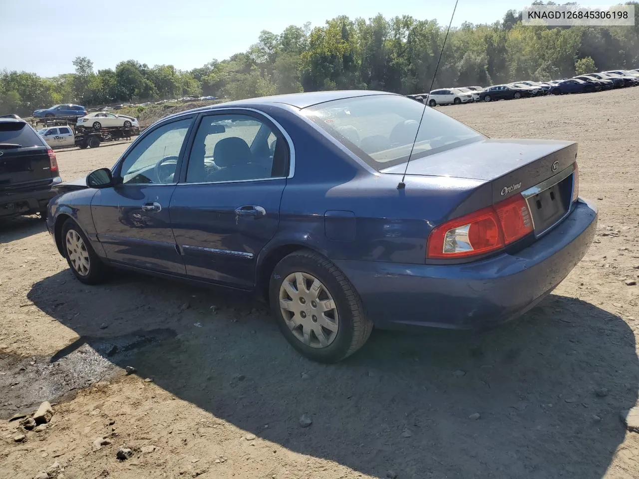 KNAGD126845306198 2004 Kia Optima Lx