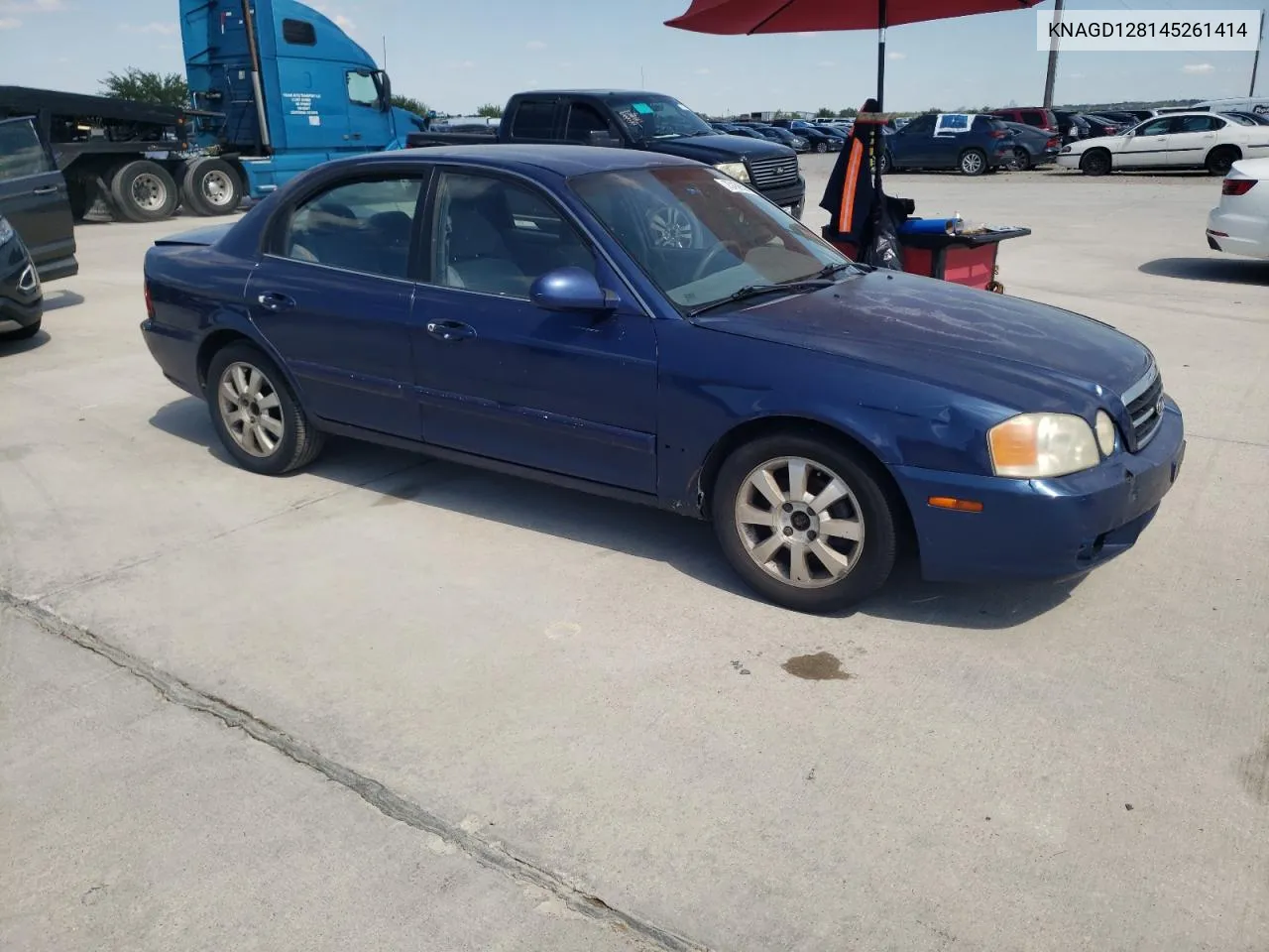 KNAGD128145261414 2004 Kia Optima Lx