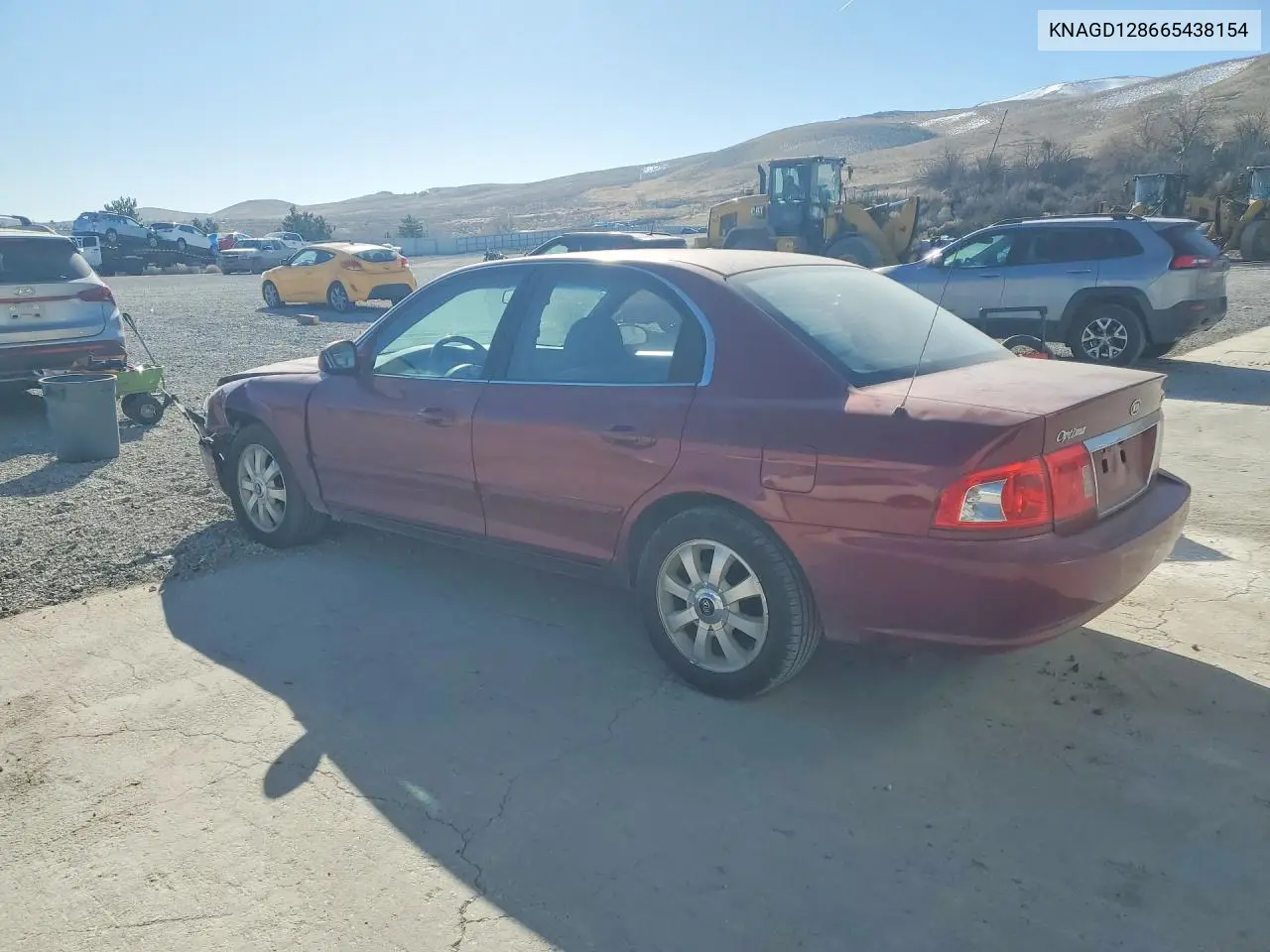 2006 Kia Optima Lx VIN: KNAGD128665438154 Lot: 75640065