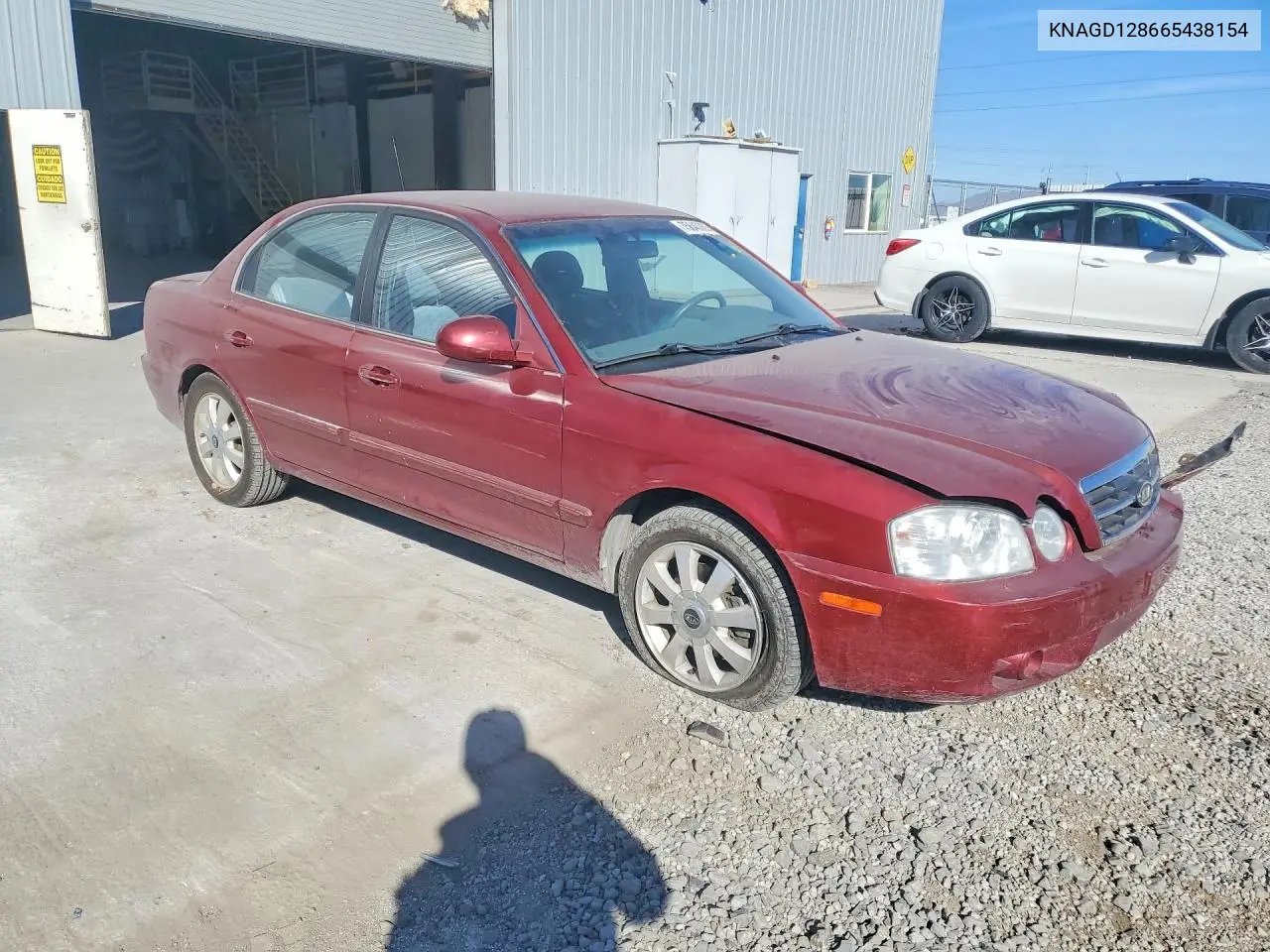 2006 Kia Optima Lx VIN: KNAGD128665438154 Lot: 75640065