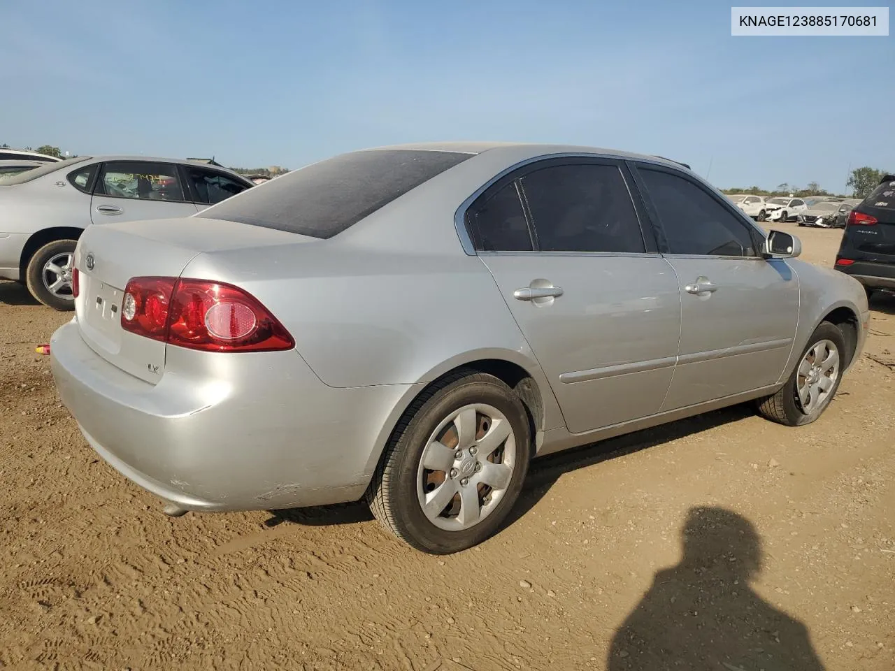 KNAGE123885170681 2008 Kia Optima Lx