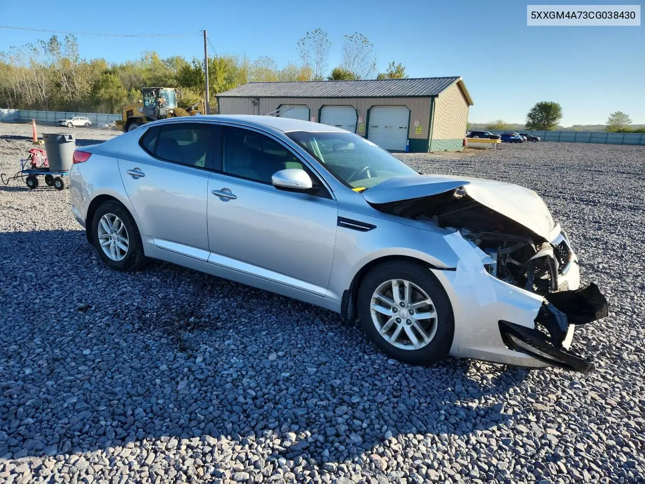 5XXGM4A73CG038430 2012 Kia Optima Lx