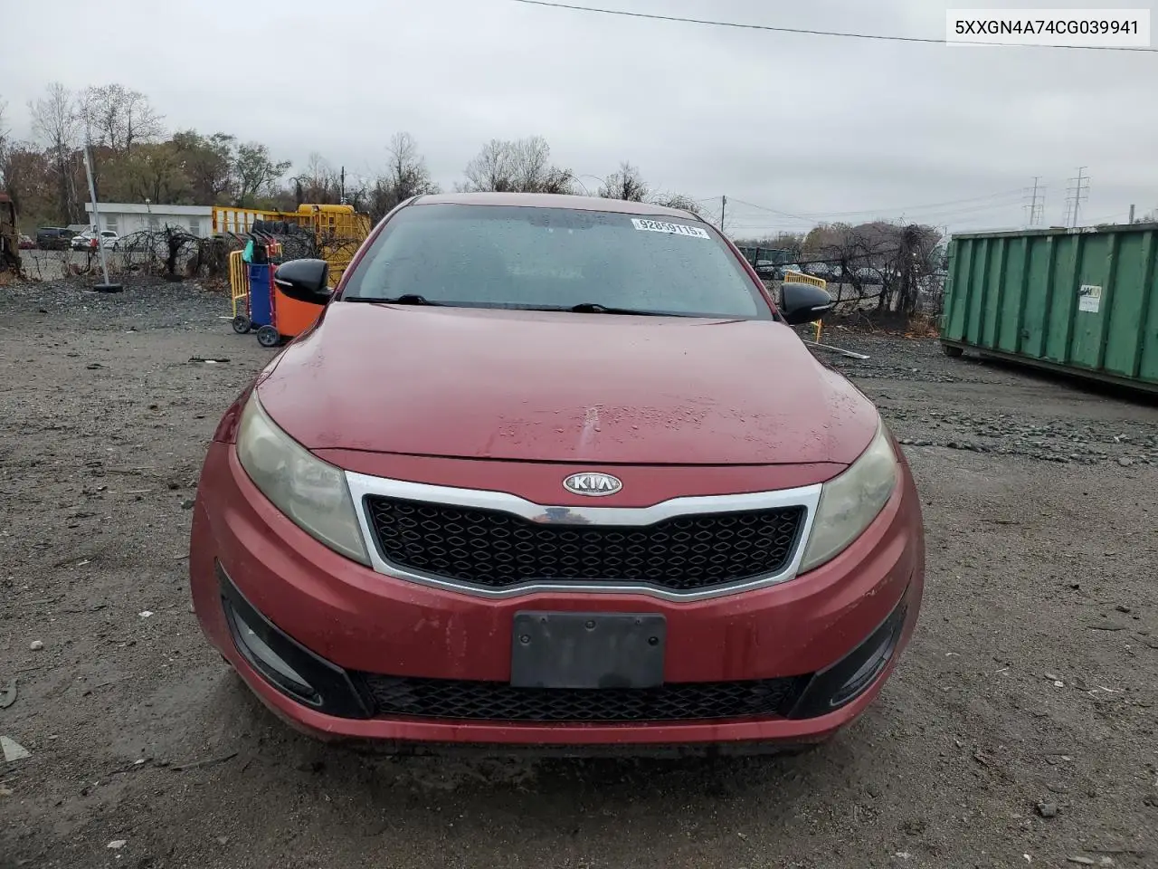 5XXGN4A74CG039941 2012 Kia Optima Ex
