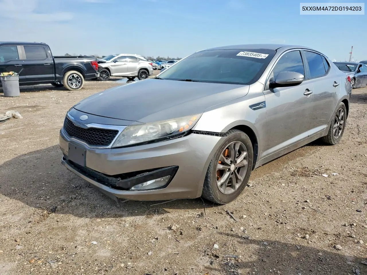 5XXGM4A72DG194203 2013 Kia Optima Lx
