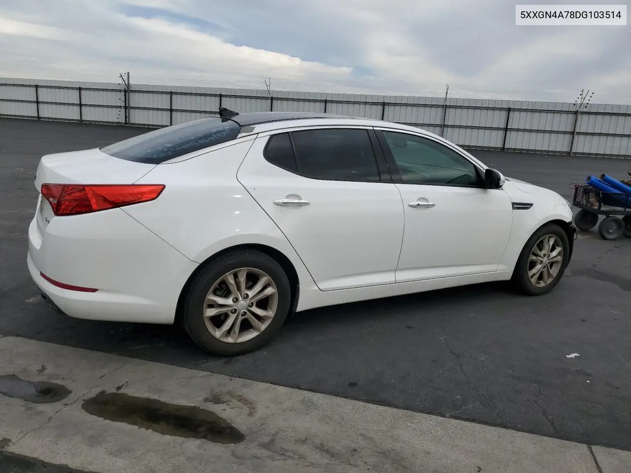 5XXGN4A78DG103514 2013 Kia Optima Ex