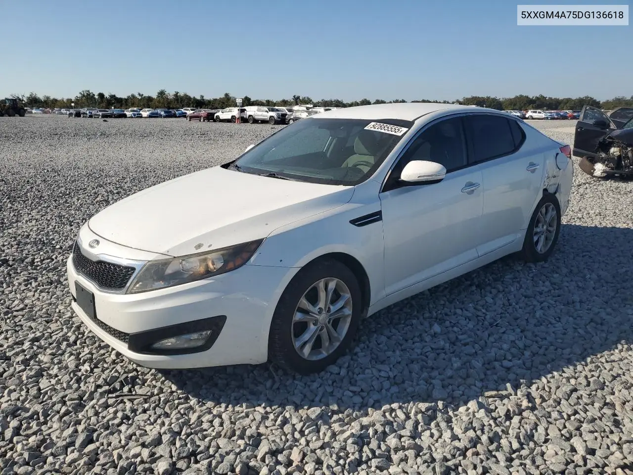 5XXGM4A75DG136618 2013 Kia Optima Lx