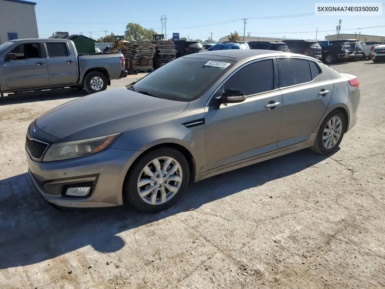 5XXGN4A74EG350000 2014 Kia Optima Ex