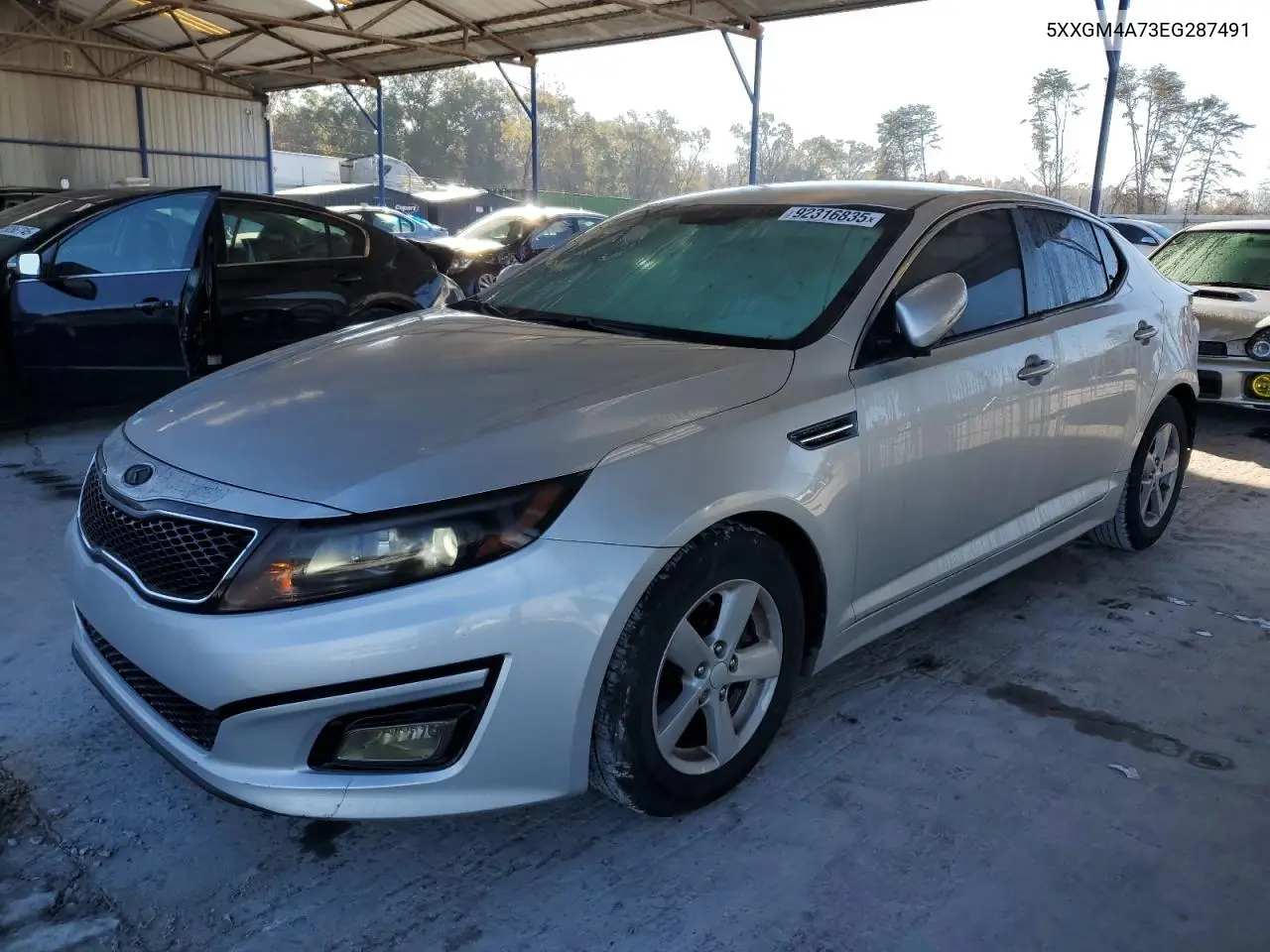 5XXGM4A73EG287491 2014 Kia Optima Lx