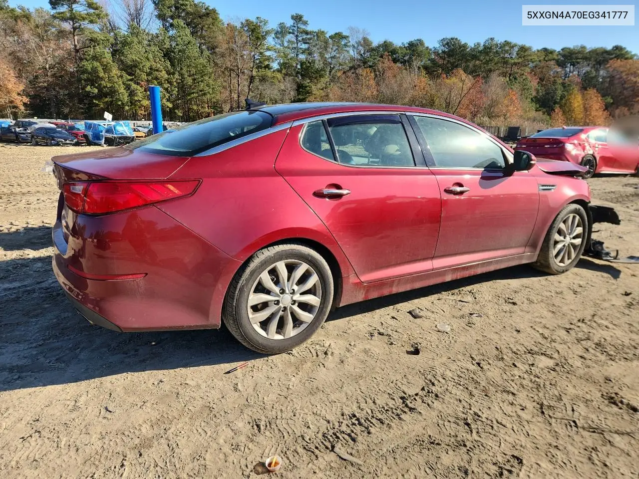 5XXGN4A70EG341777 2014 Kia Optima Ex