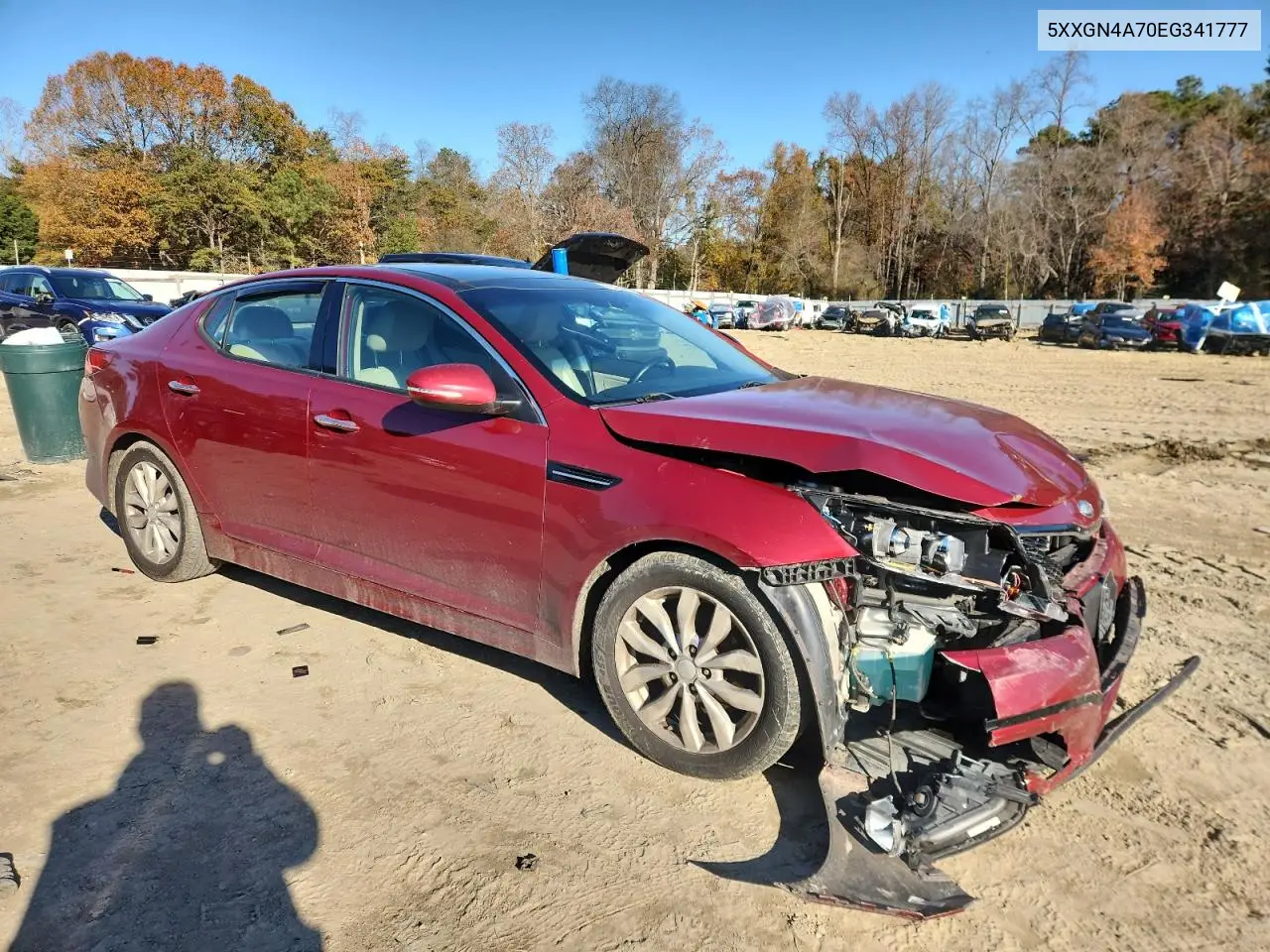 5XXGN4A70EG341777 2014 Kia Optima Ex