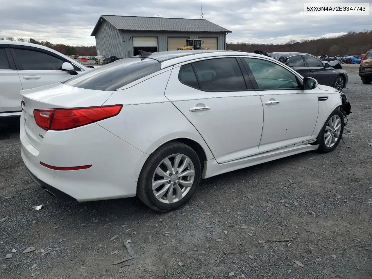 5XXGN4A72EG347743 2014 Kia Optima Ex