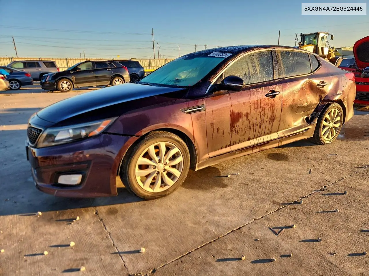 5XXGN4A72EG324446 2014 Kia Optima Ex