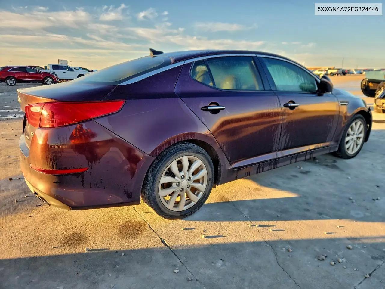 5XXGN4A72EG324446 2014 Kia Optima Ex