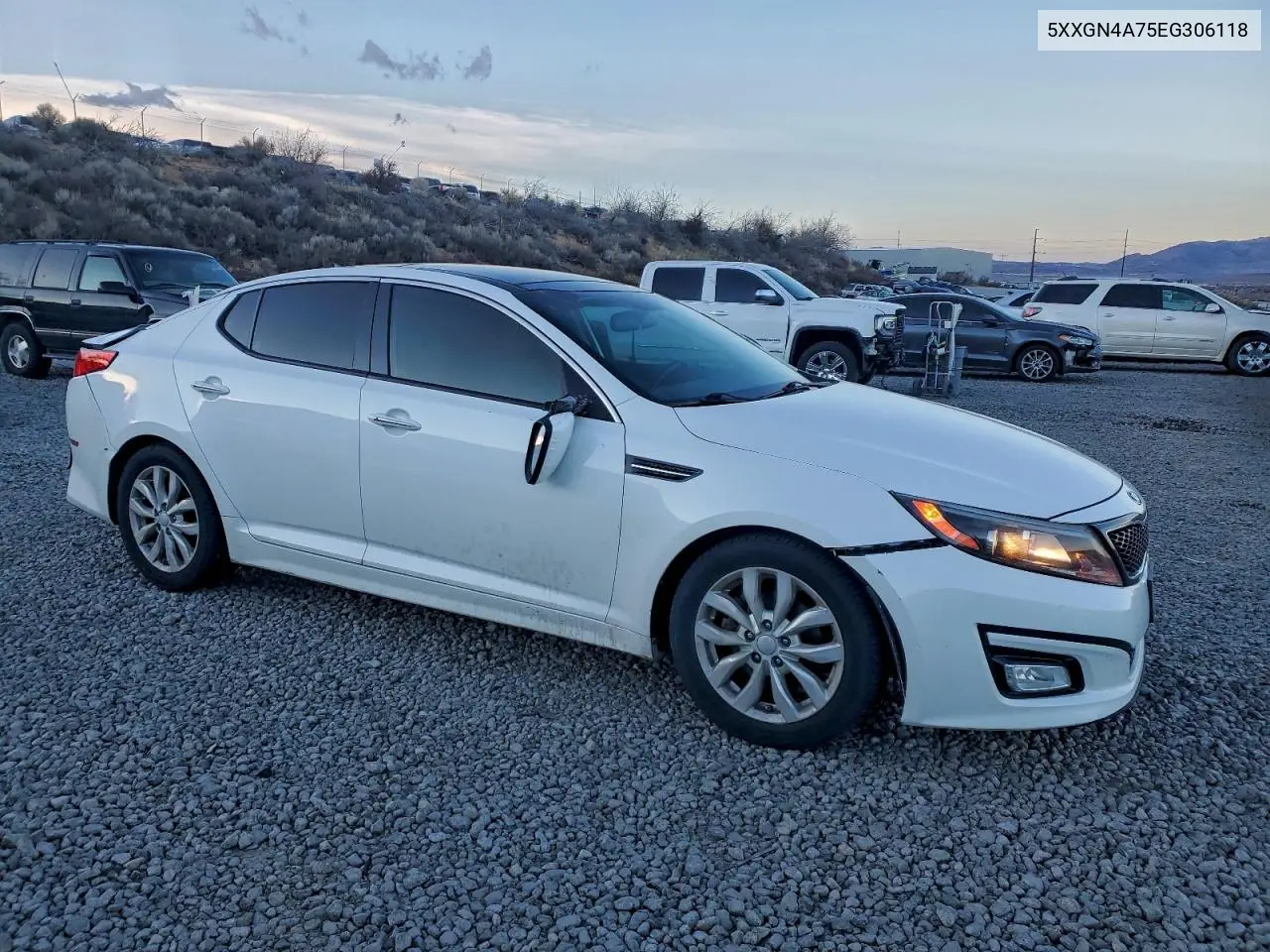 5XXGN4A75EG306118 2014 Kia Optima Ex
