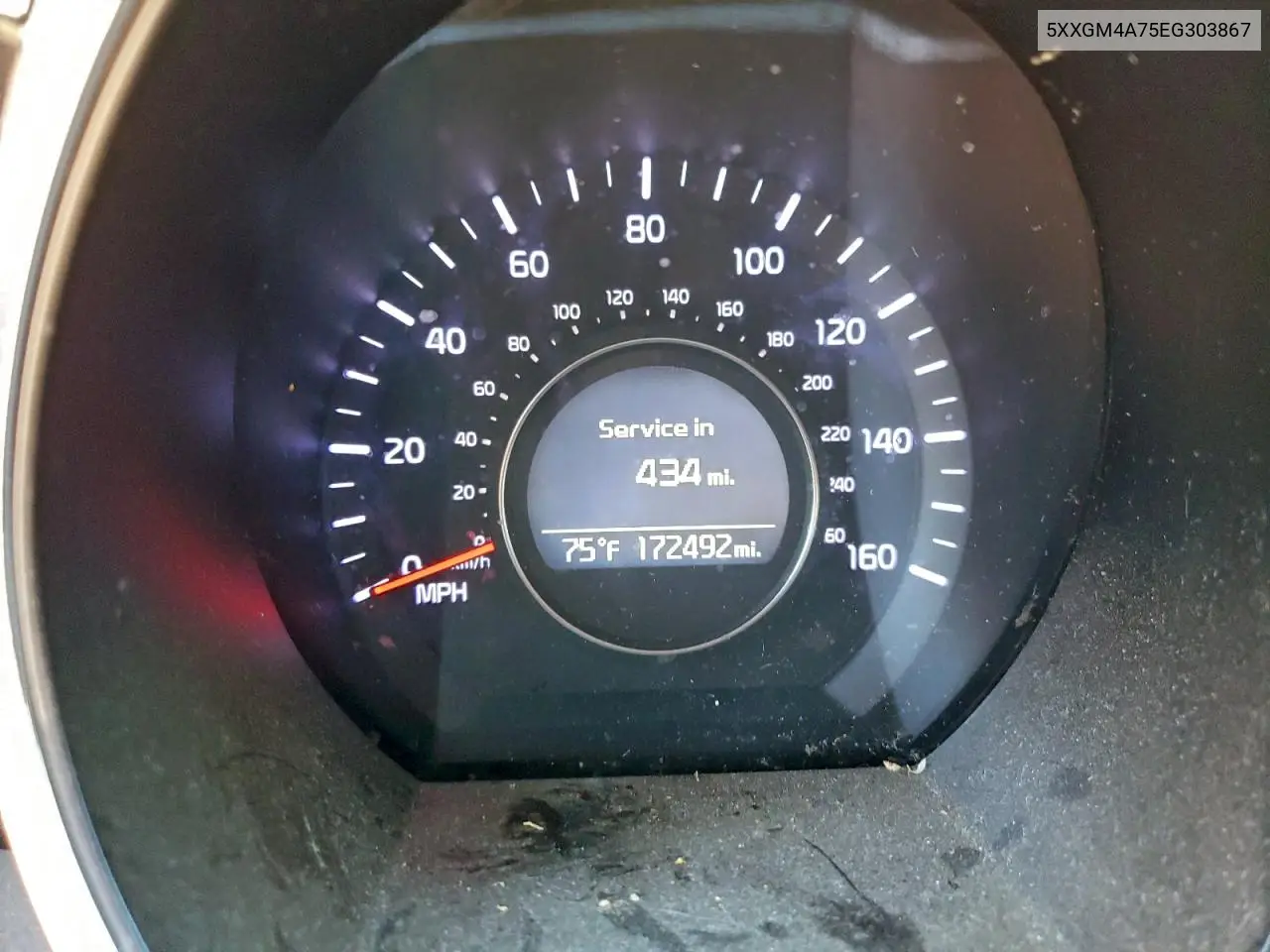 5XXGM4A75EG303867 2014 Kia Optima Lx