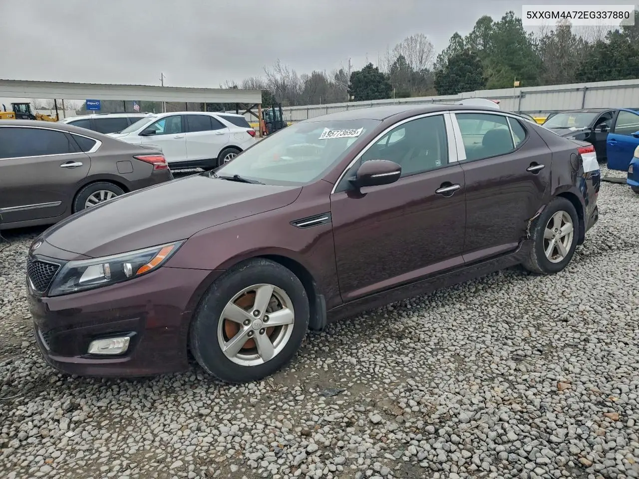 5XXGM4A72EG337880 2014 Kia Optima Lx