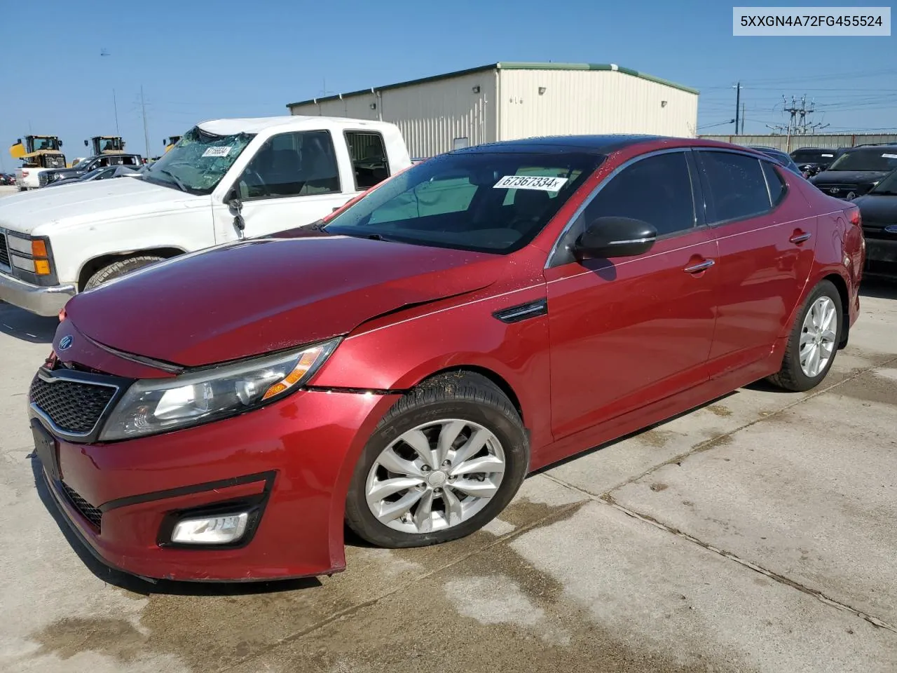 2015 Kia Optima Ex VIN: 5XXGN4A72FG455524 Lot: 67367334