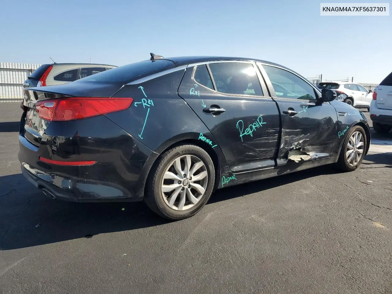 KNAGM4A7XF5637301 2015 Kia Optima Lx