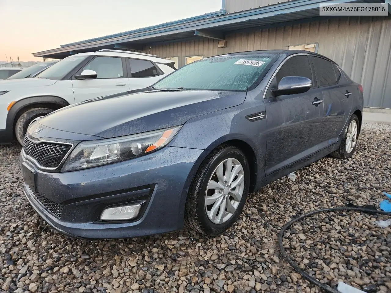 5XXGM4A76FG478016 2015 Kia Optima Lx