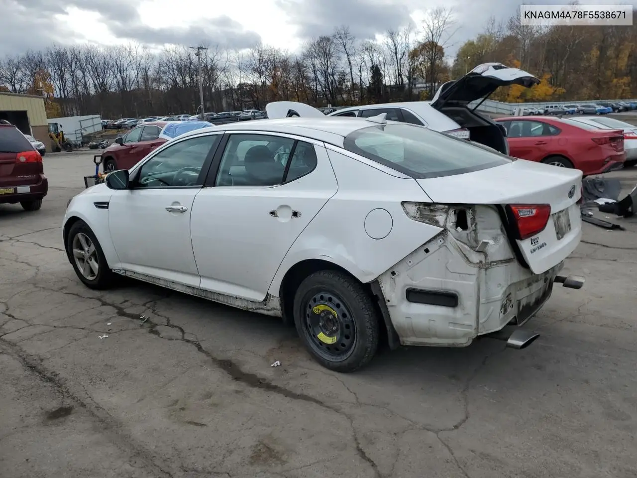 KNAGM4A78F5538671 2015 Kia Optima Lx