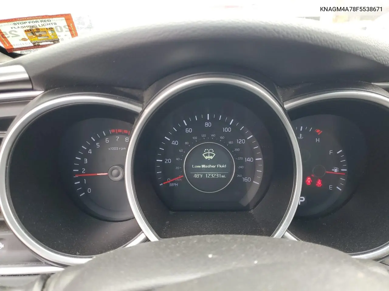 KNAGM4A78F5538671 2015 Kia Optima Lx