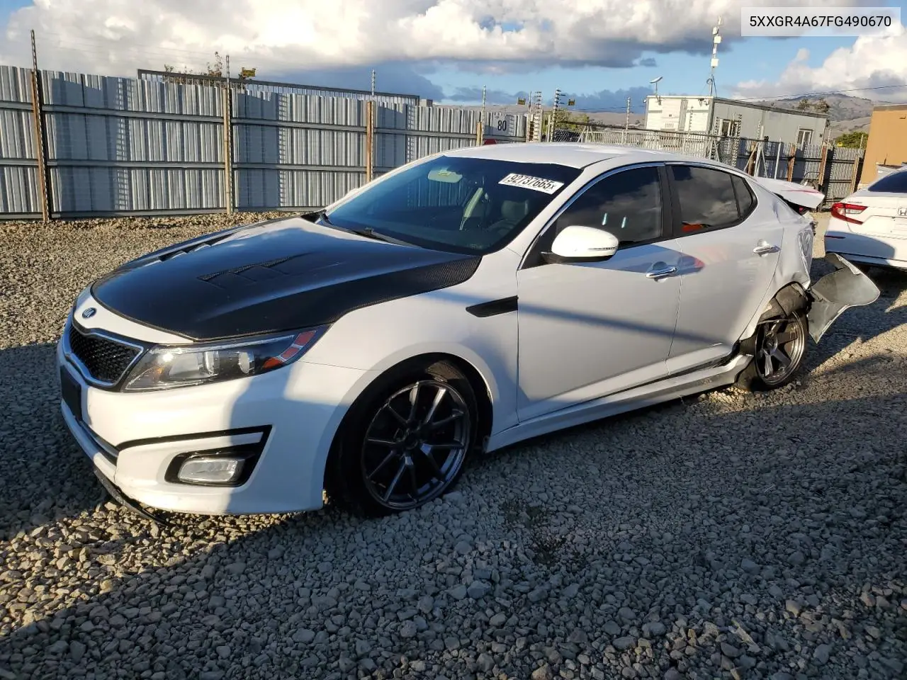 5XXGR4A67FG490670 2015 Kia Optima Sx