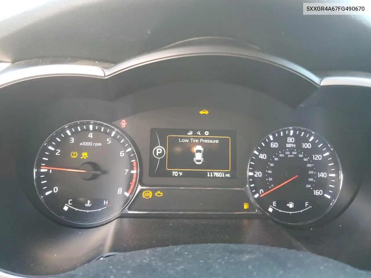 5XXGR4A67FG490670 2015 Kia Optima Sx