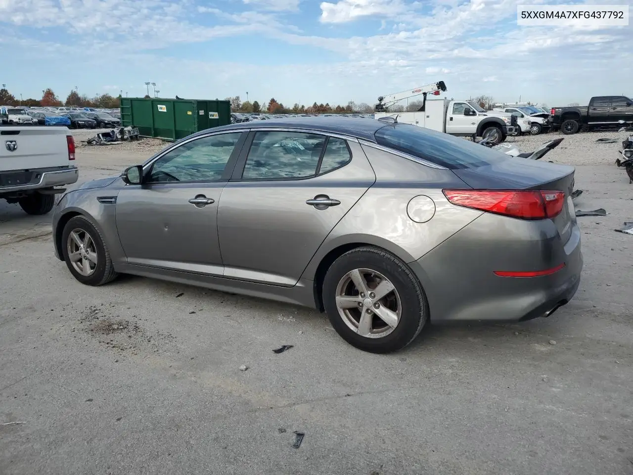 5XXGM4A7XFG437792 2015 Kia Optima Lx