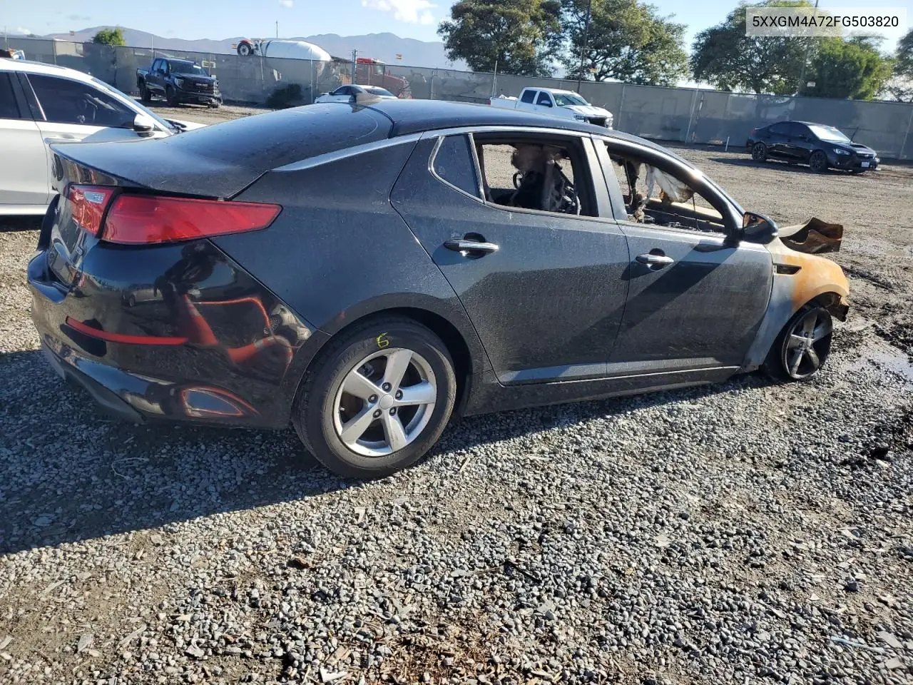 5XXGM4A72FG503820 2015 Kia Optima Lx