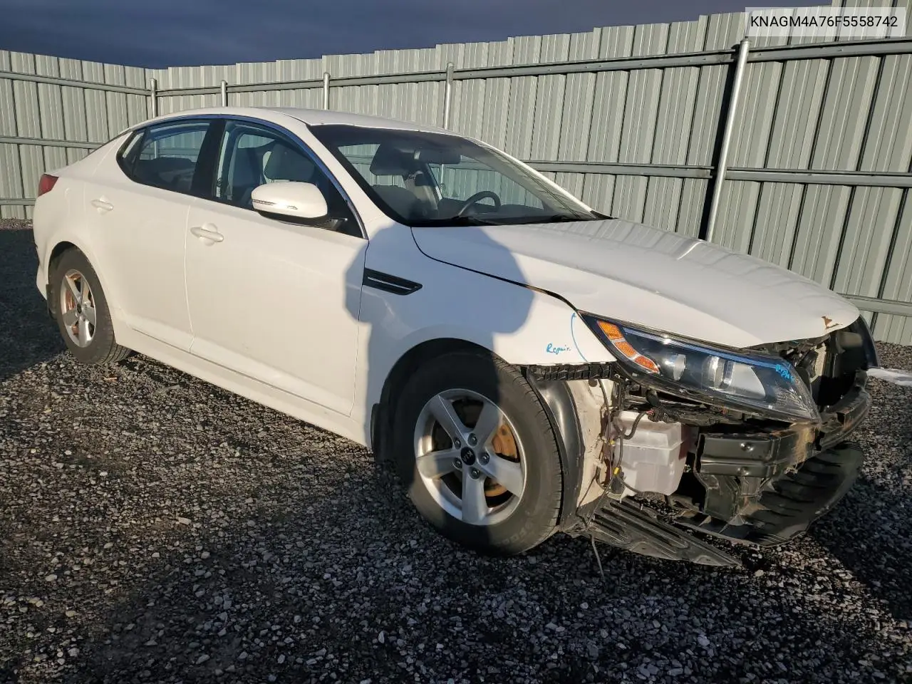 KNAGM4A76F5558742 2015 Kia Optima Lx