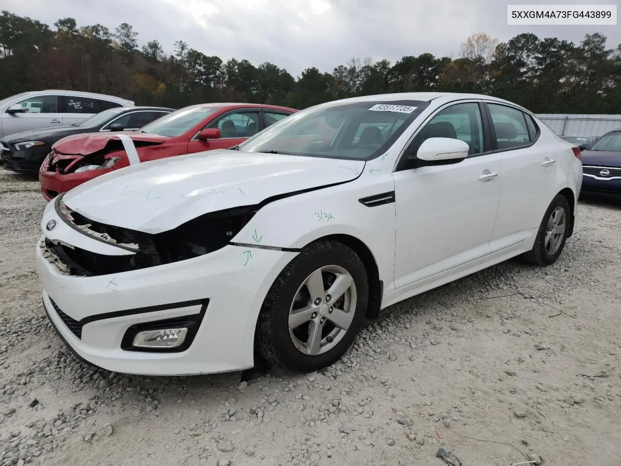 5XXGM4A73FG443899 2015 Kia Optima Lx
