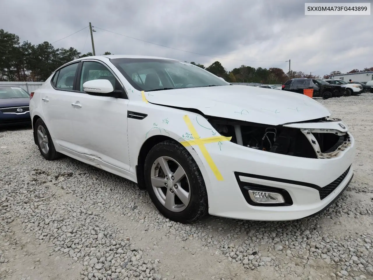5XXGM4A73FG443899 2015 Kia Optima Lx
