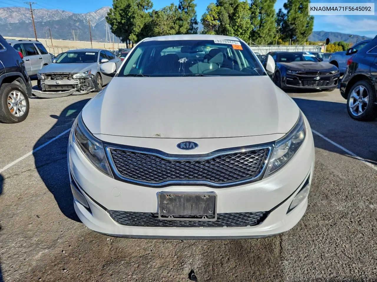 KNAGM4A71F5645092 2015 Kia Optima Lx