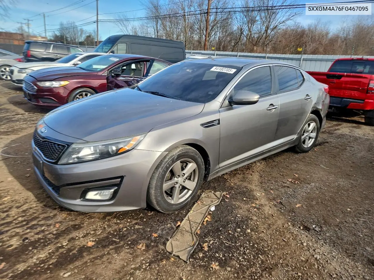 5XXGM4A76FG467095 2015 Kia Optima Lx