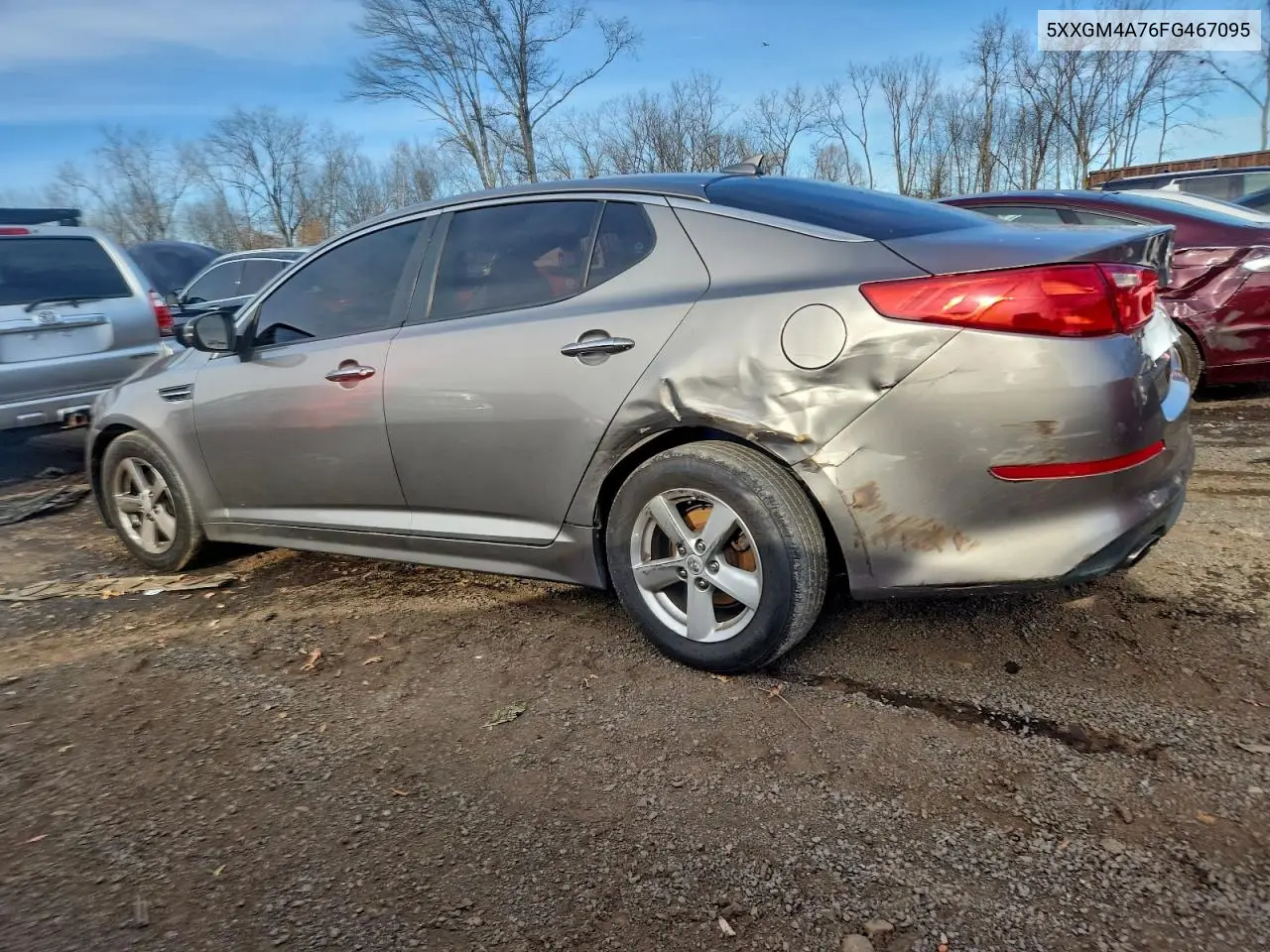 5XXGM4A76FG467095 2015 Kia Optima Lx