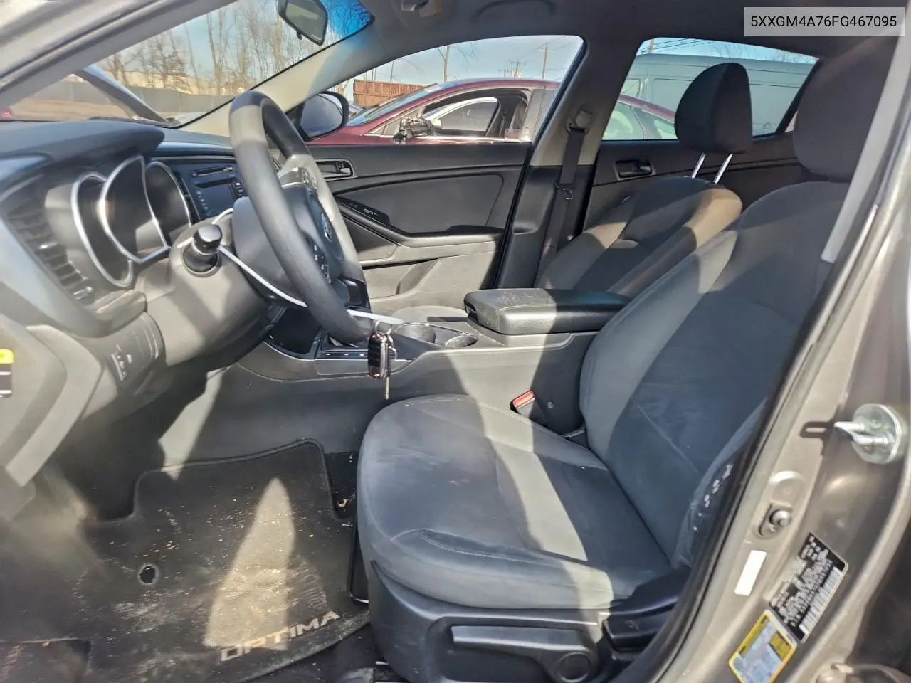 5XXGM4A76FG467095 2015 Kia Optima Lx