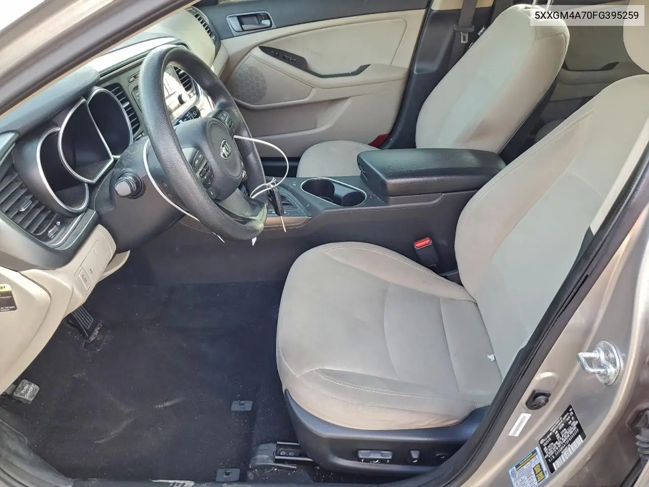 5XXGM4A70FG395259 2015 Kia Optima Lx