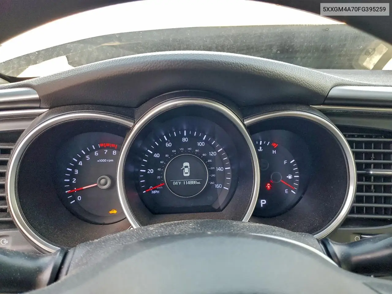 5XXGM4A70FG395259 2015 Kia Optima Lx