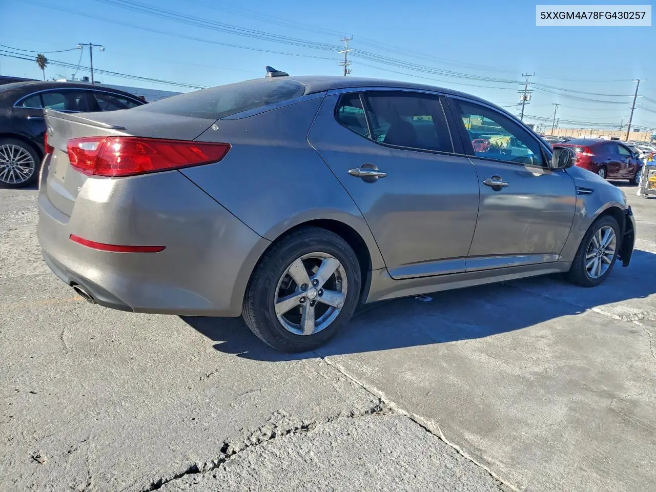 5XXGM4A78FG430257 2015 Kia Optima Lx
