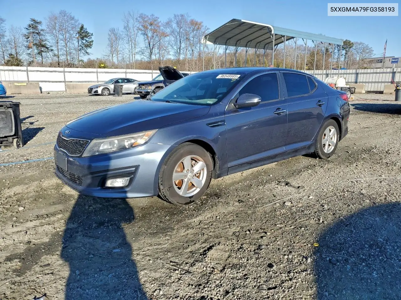 5XXGM4A79FG358193 2015 Kia Optima Lx