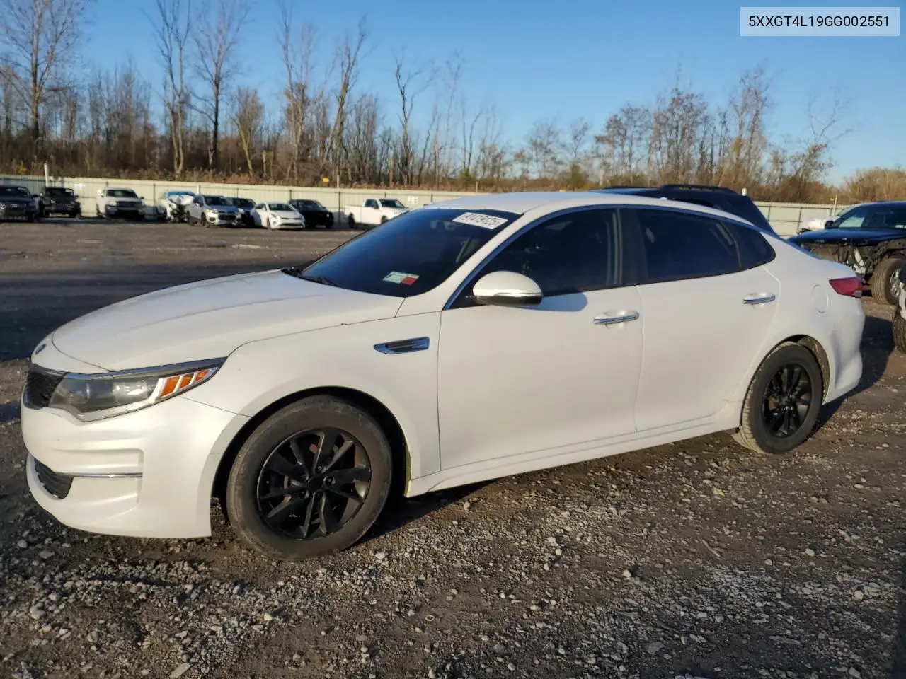 5XXGT4L19GG002551 2016 Kia Optima Lx