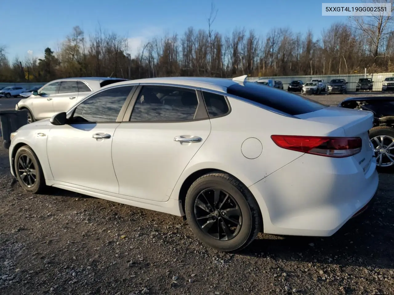 5XXGT4L19GG002551 2016 Kia Optima Lx