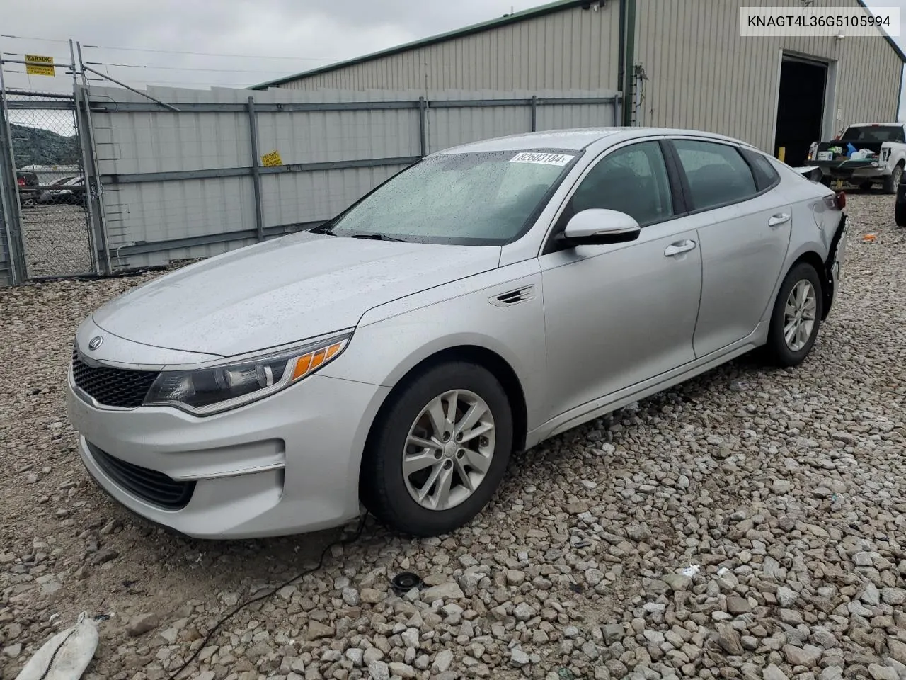KNAGT4L36G5105994 2016 Kia Optima Lx