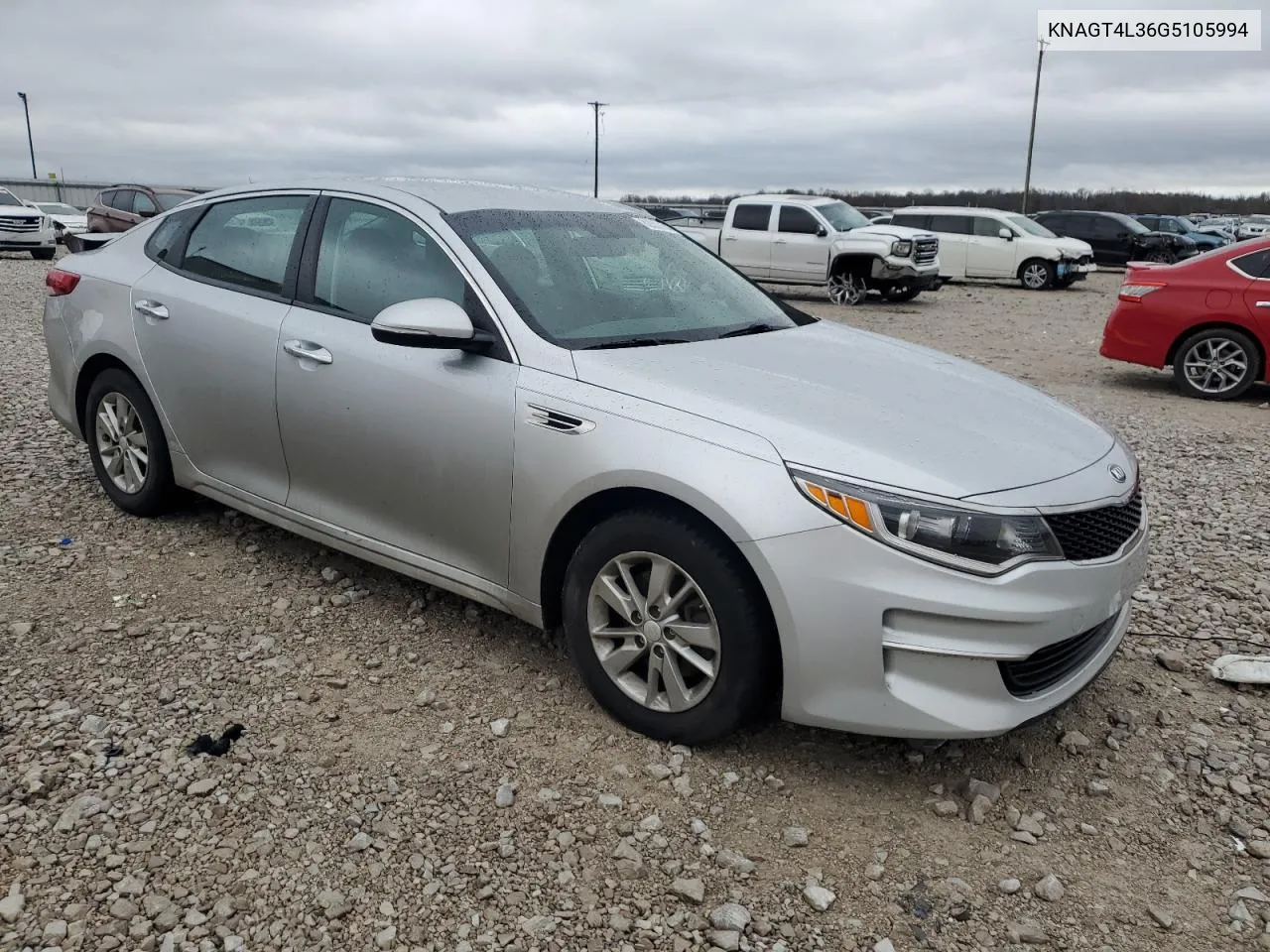 KNAGT4L36G5105994 2016 Kia Optima Lx